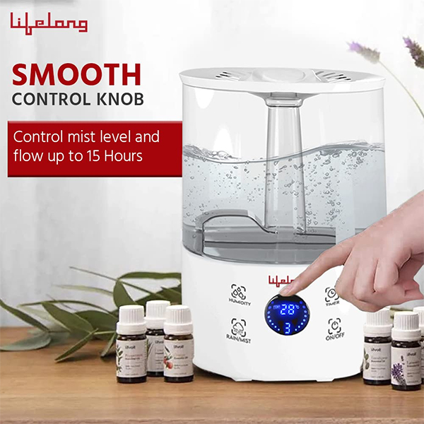 Lifelong LLRH18 4.5L Room Humidifier with Digital Display, Top Fill Room Humidifier-1