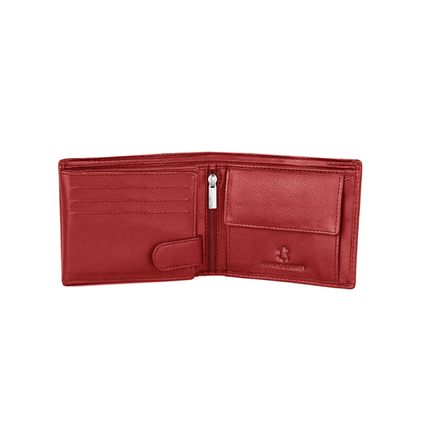WILDHORN CORDOVA Premium Leather Wallet, Keychain & Pen Gift Set (Red)-3