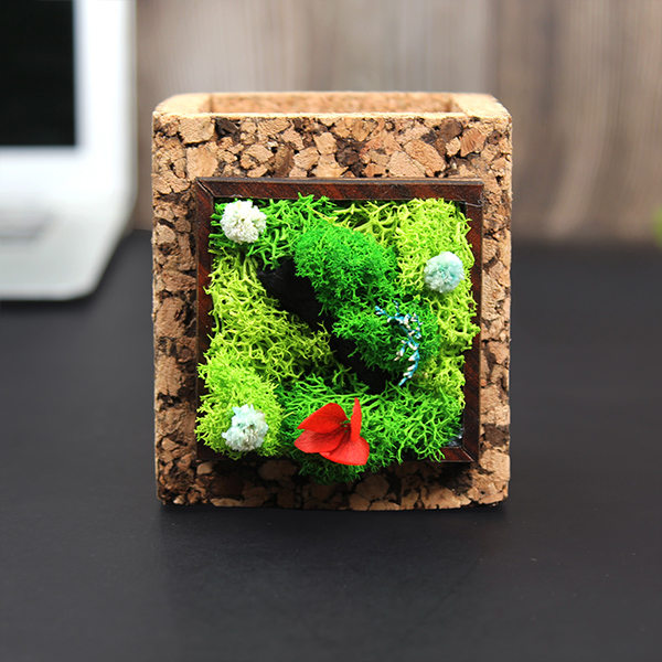 Forest Tile – Cork Pen Holder-6