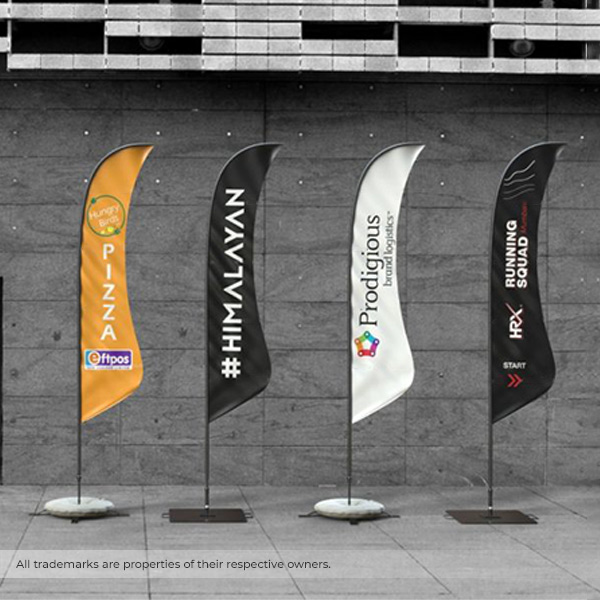 Shark Fin Flags Personalized for Promotions, Events & Advertising-1