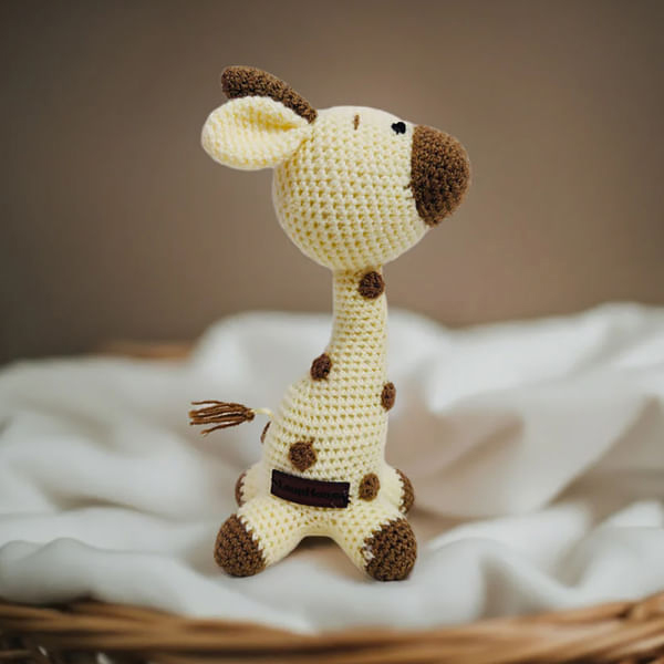 Handcrafted Crochet Baby Giraffe Toy-0