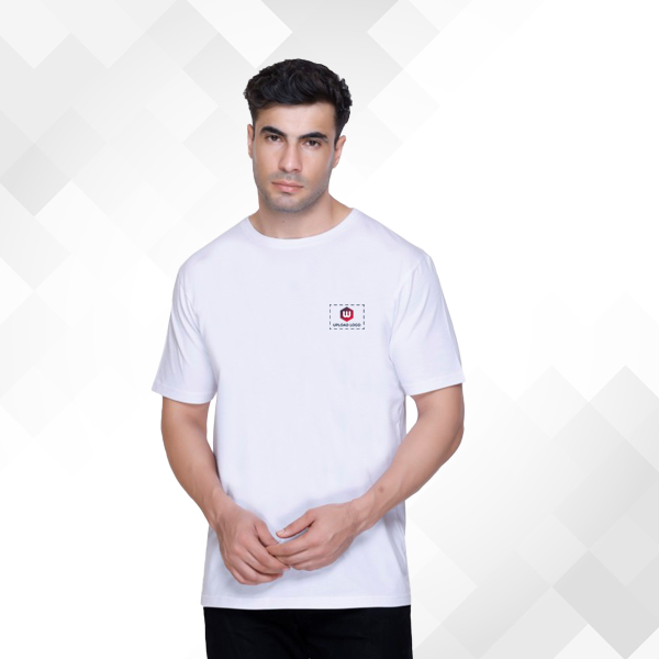 Winbarg Stretch Crew Neck - White T-Shirt-0