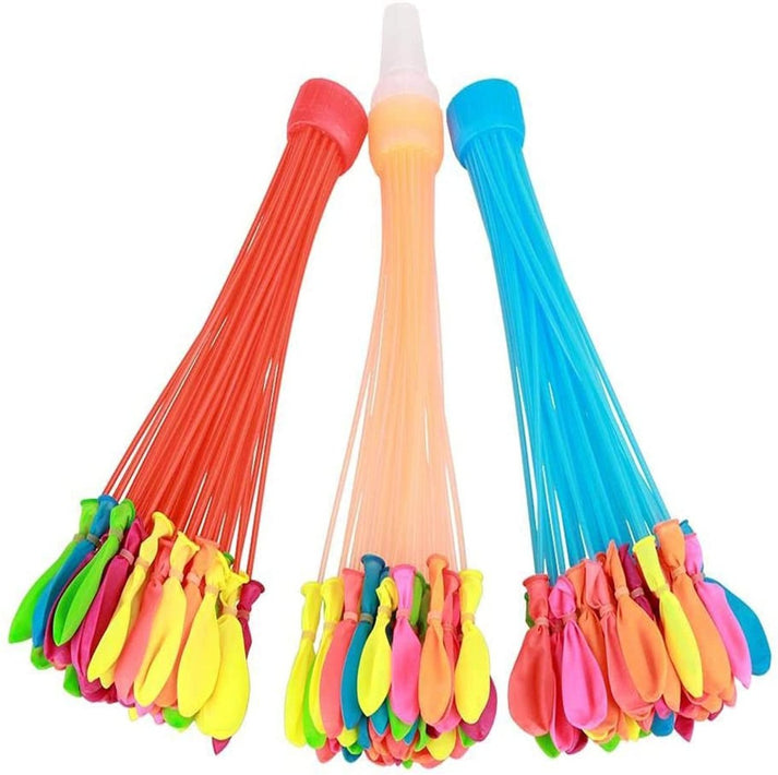 Fill & Tie Magic Water Balloons for Holi - Pack of 3 (100 Pcs)