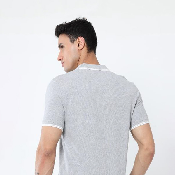 Allen Solly Men’s T-Shirt – Grey Melange | 100% Cotton | Corporate Gifting-2