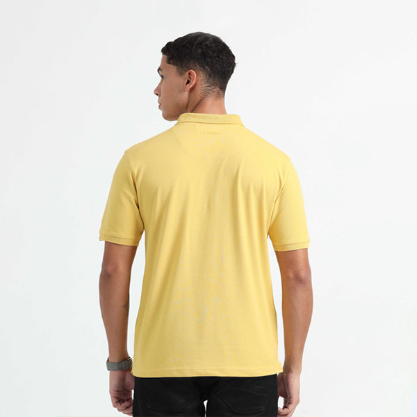 Caslay Organic Polo T-Shirt (Mustard)-5