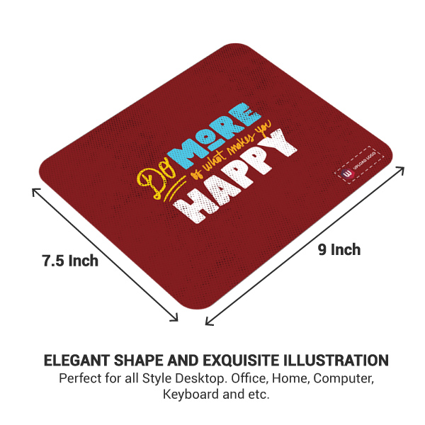 Motivational Quotes Mouse Pad with Customized Logo-4