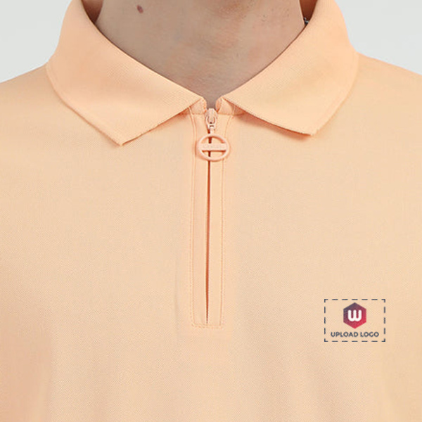 Caslay Quick Dry Polo T-Shirt (Peach)-1