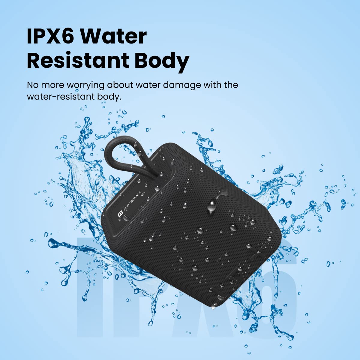 Portronics Breeze 4 Portable 5W Speaker with Mic, 8Hrs Playback (Black)-2