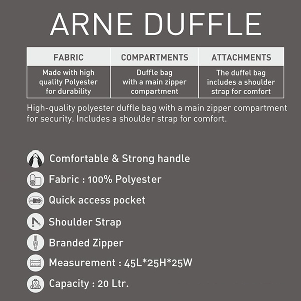 Jack & Jones Arne Duffle Bag with Custom Logo -(Green)-2