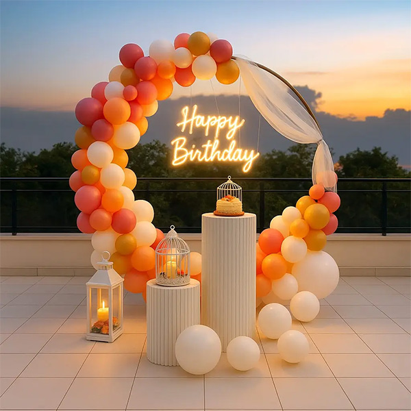 Celebration Birthday Decor Setup