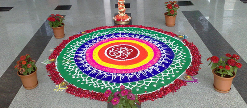 Diwali rangali decoration ideas for office