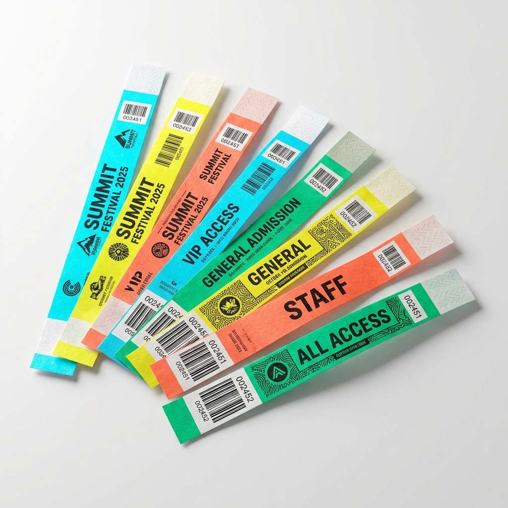Custom Paper Wristbands for Events