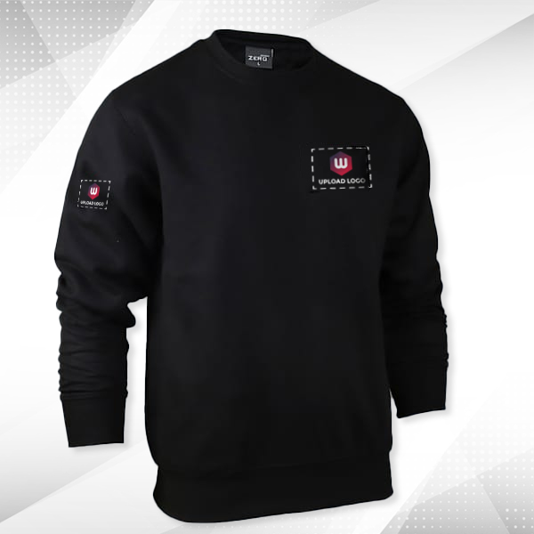 Personalized Cotton Crew Neck Sweatshirt for Men-1