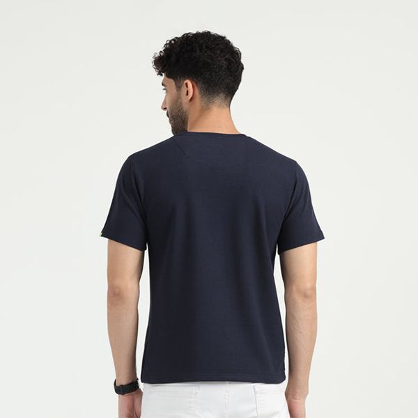 Caslay Sweat Tee (Navy Blue)-2