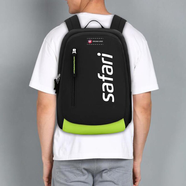 Safari Jersey Backpack (Black) – Customized with Brand Logo-3