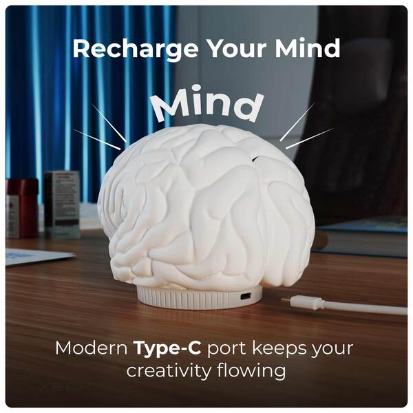 XECH Brain Lamp Premium Ambient RGB Desk Light – Custom Branding Unique Corporate Gift-3