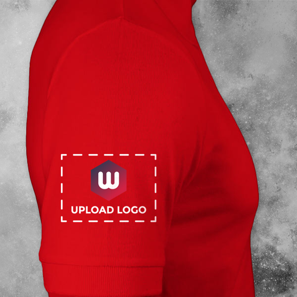 Scott Young Polo T-shirt for Men Red - Custom Logo Left Chest & Right Arm-1