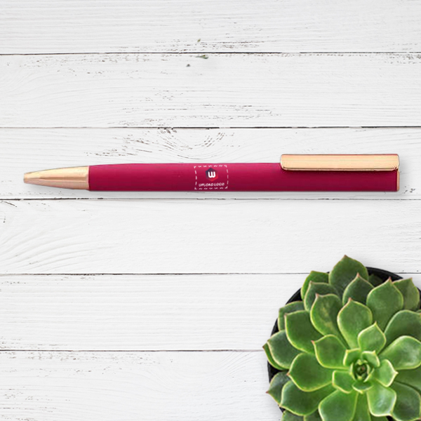 Elegant Pink & Gold Customized Pen-1