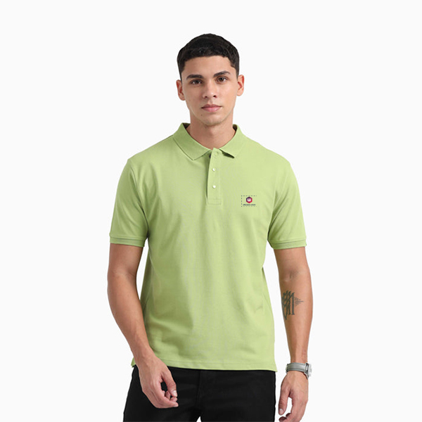 Caslay Organic Polo T-Shirt (Olive Green)