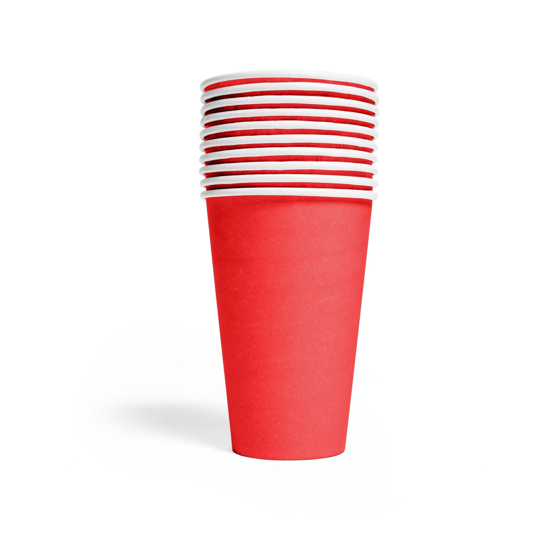 Premium Red Paper Cups  250ml- 14 Pc