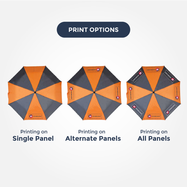 3 Fold Ho Promotional Umbrella Customizable for Corporate & Travel Use - 21.5 Inch-3