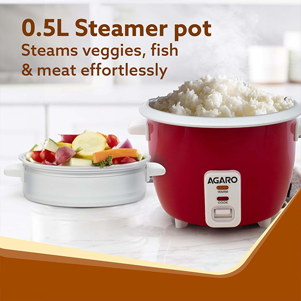 AGARO Elegant Electric Rice Cooker - 1L, 700 gm-2