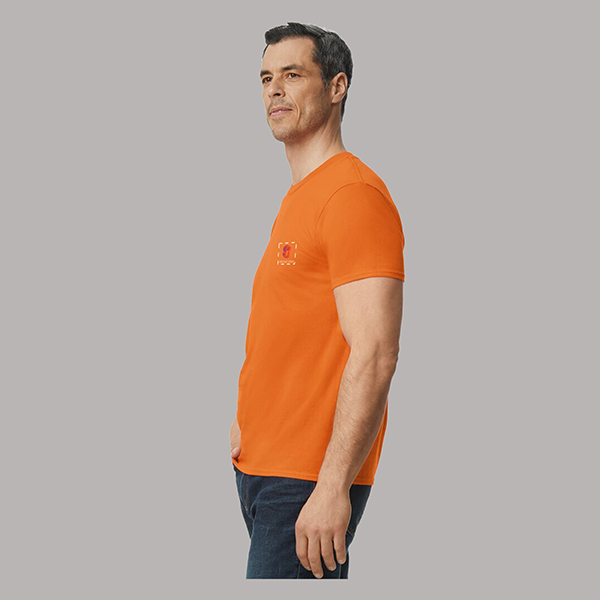 Gildan Softstyle Midweight Adult Round Neck T-Shirt Safety Orange-2