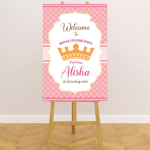 Customized Birthday Princess Welcome Board with Name