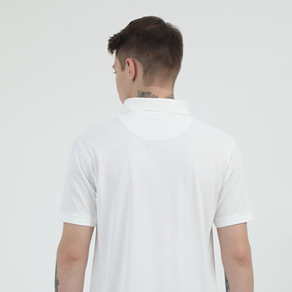 Caslay Quick Dry Polo T-Shirt (Salt White)-5