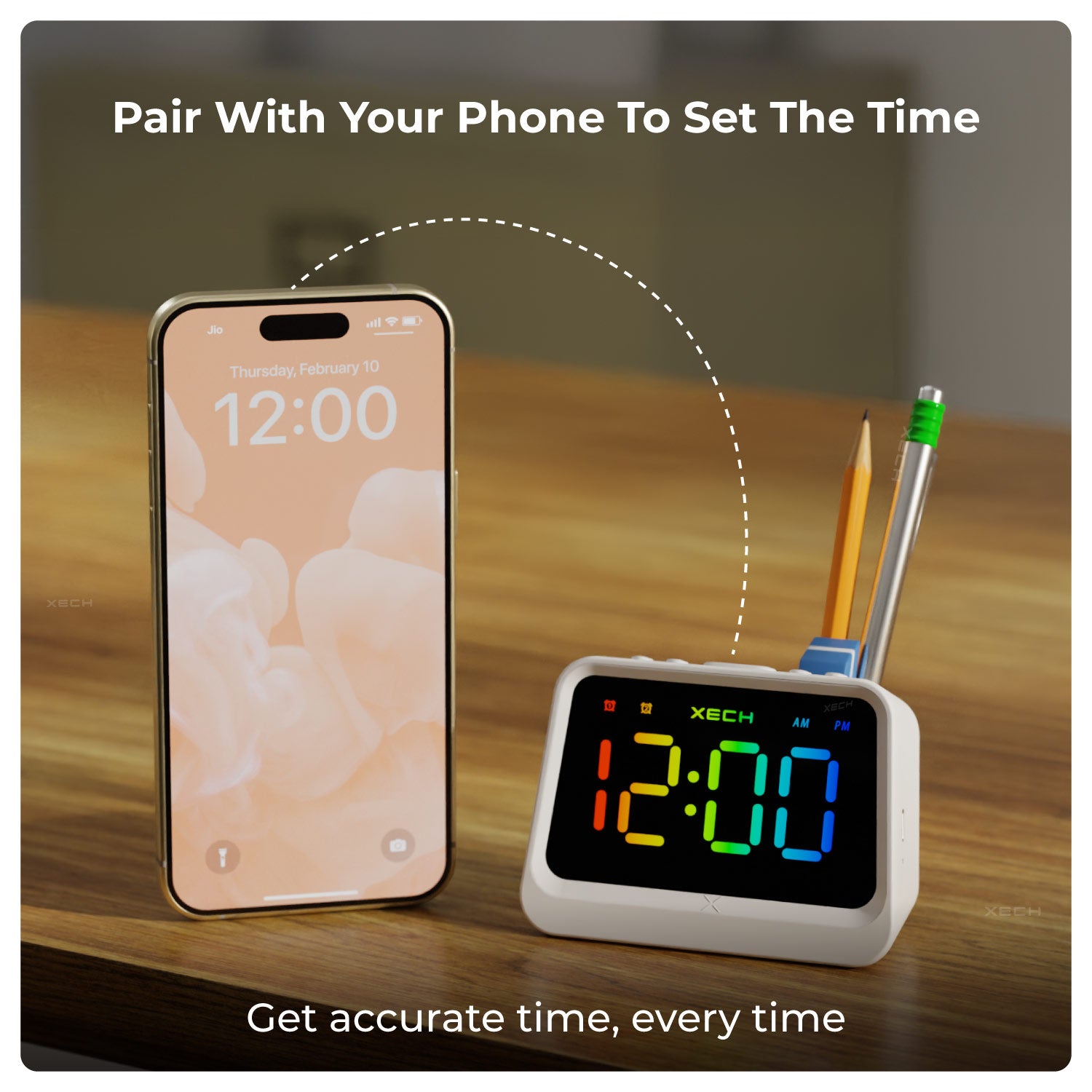 XECH Prism Lite Desktop Clock for Custom Corporate Gifts-3