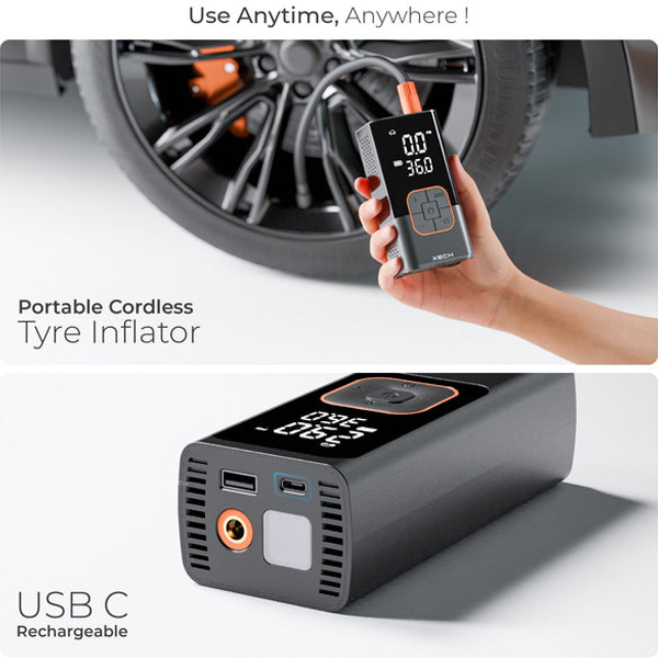 XECH Inflate Rechargeable Tyre Inflator-1