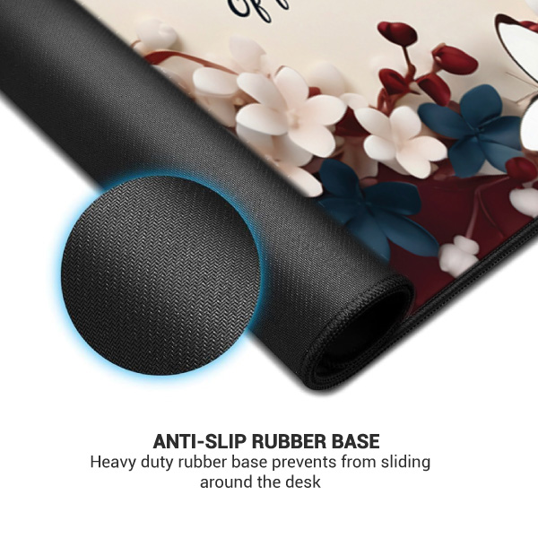 Floral Printed Keyboard Pad with Customized Logo-3