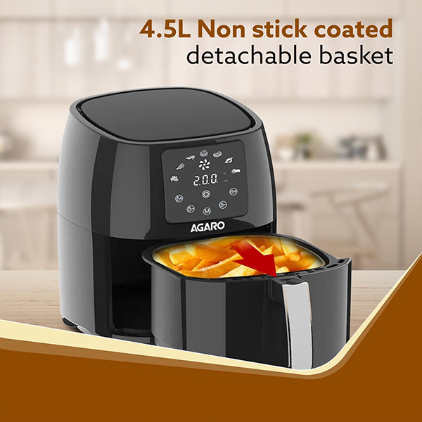 AGARO Sapphire Digital Air Fryer For Home - 4.5L-5