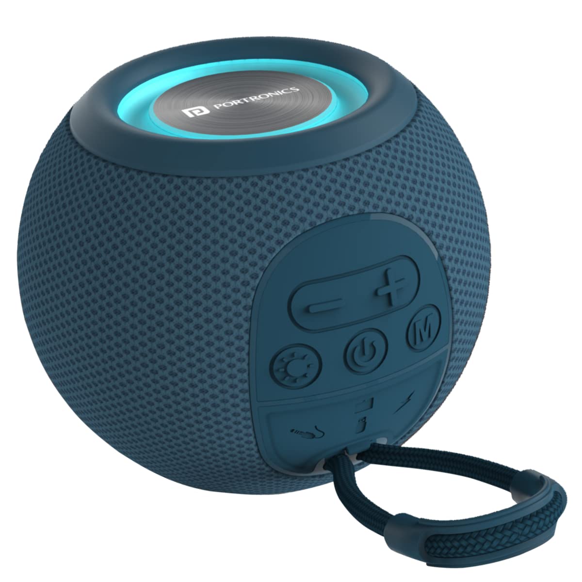 Portronics Resound 5W Bluetooth 5.3 Speaker with FM Radio, TWS Function (Blue)-0