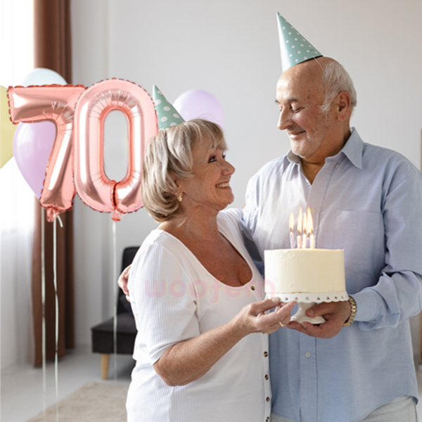 Rose Gold Foil Balloon  Number 7 - 16 inch-1