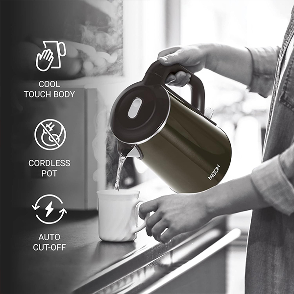 MILTON  Hagen - Electric Kettle,1.8 Litre, Stainless Steel-1