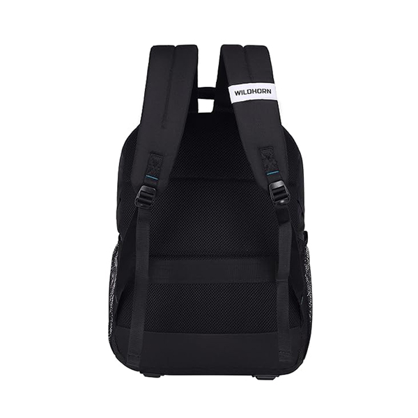 WILDHORN Peru Laptop Backpack (Black & Blue)-6