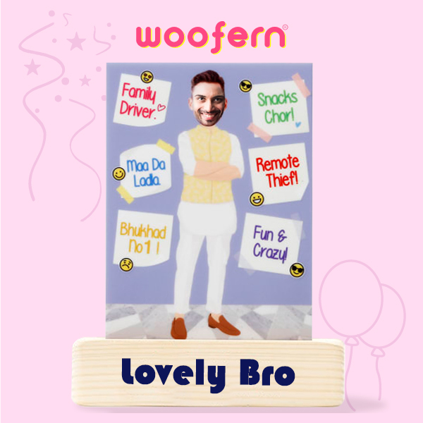 Personalized Photo Caricature for Brother