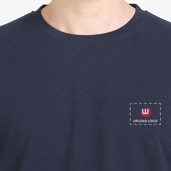 Caslay Crew Neck T-Shirt (Navy Blue)-5