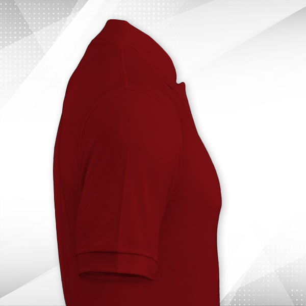 Six Degrees Cotton Polo T-shirt for Men (Maroon) - Custom Logo Left Chest-2