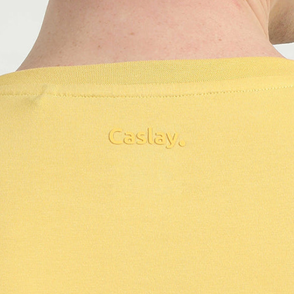 Caslay Organic Crew Neck T-Shirt (Mustard)-4