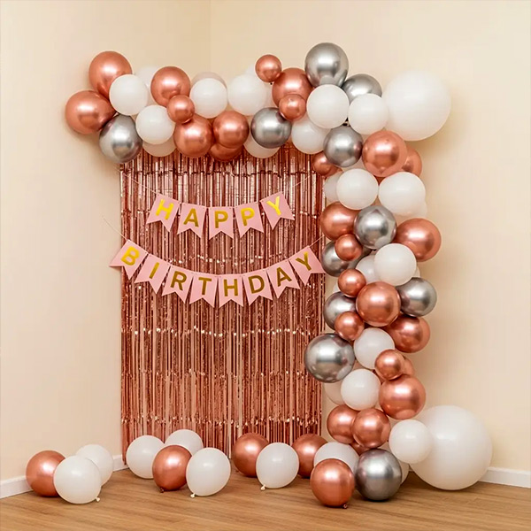 Rose Gold Balloon Decoration