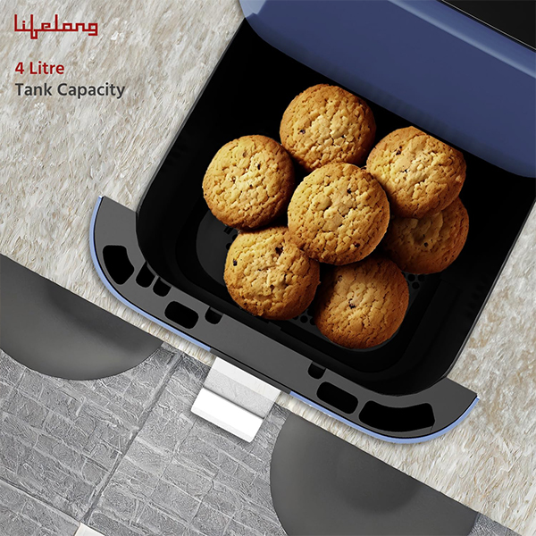 Lifelong LLHFD450 1200W 4L Air Fryer | Hot Air Circulation Technology-6