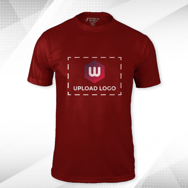 ACTI-RUNN Premium Men's Polyester T-Shirt (Maroon)– Custom Logo