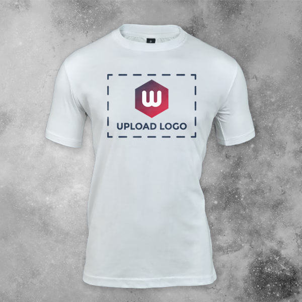 Skinta Fit Half Sleeve Round Neck T-Shirt for Men (White) - Custom Logo