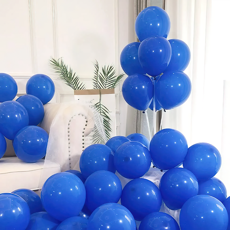 Blue Metallic Balloons for Decoration (Pack of 100 pc)