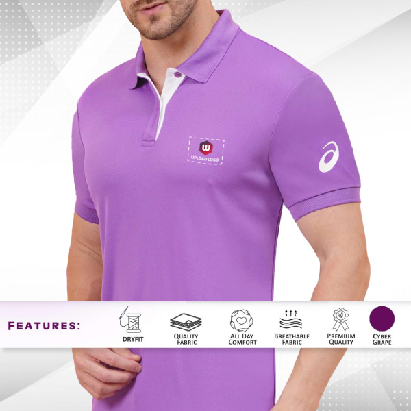 ASICS Premium Polo T-Shirt (Cyber Grape)-1