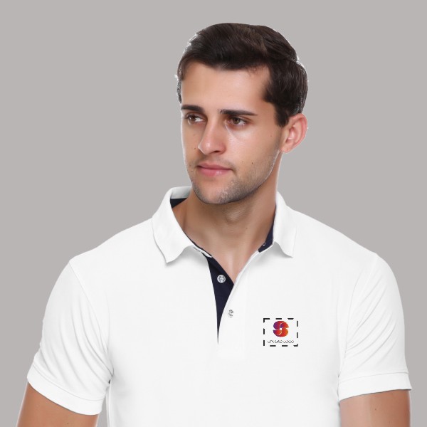 Winbarg Polo T-shirt for Men (White)-1