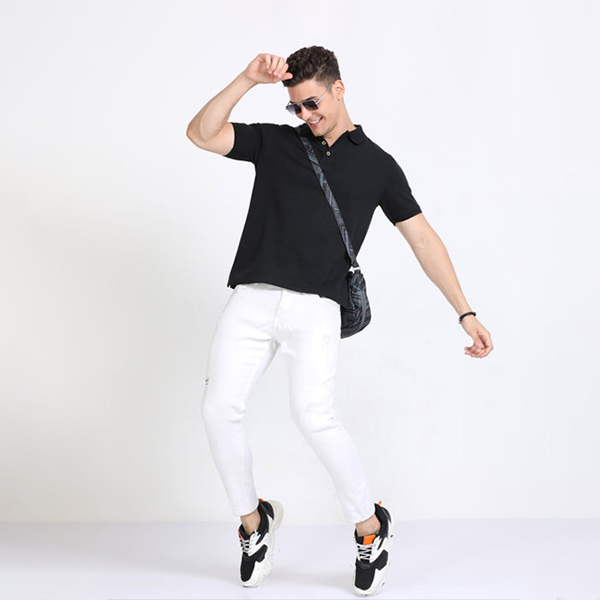 Caslay Polo T-Shirt (Black)-7