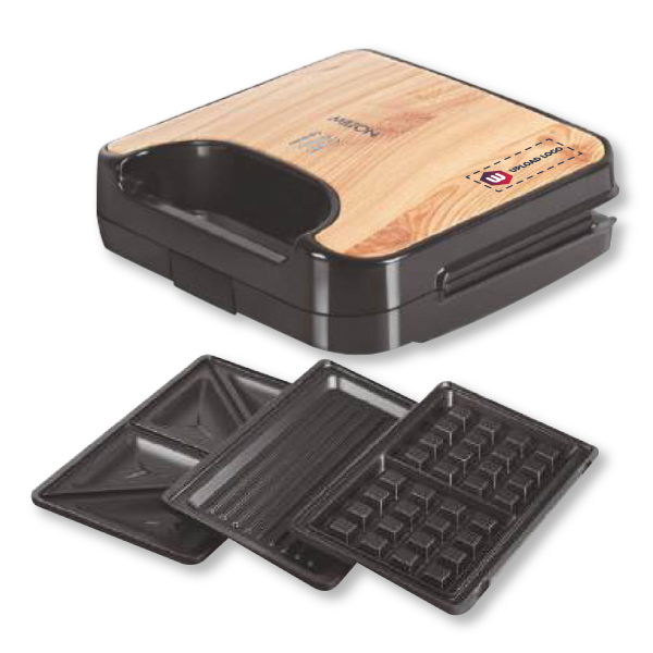 MILTON HSM002 3-IN-1 Griller with Detachable Non-Stick Plates | Toaster, Griller, Waffle Maker| 850 Watt| Multi-Function-0